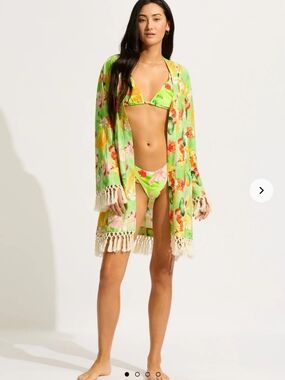 SEAFOLLY TROPIQUE ROBE IN ALOE GEL